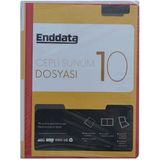 Enddata Ön Cepli Sunum Dosyası 10'lu Kırmızı 1210-2