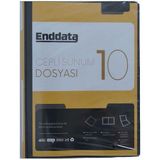 Enddata Ön Cepli Sunum Dosyası 10'lu Siyah 1210-3