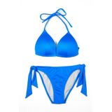 Endeep Beria Kadın Üçgen Yarım Dolgulu Saks Mavi Bikini Takımı