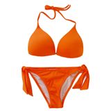 Endeep Beria Kadın Üçgen Yarım Dolgulu Turuncu Bikini Takımı