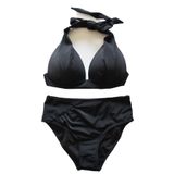 Endeep Beria Kadın Yarım Dolgulu Siyah Yüksek Bel Bikini Takımı