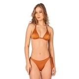 Endeep Kadın Aksesuarlı Üçgen İpli Bağlamalı Bikini Takımı
