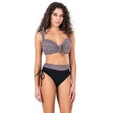 Endeep Kadın Büyük Beden Balenli Fiyonk Detaylı Bikini Takımı