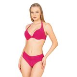 Endeep Kadın Büzgü Detaylı Destekli Pembe Bikini Takımı