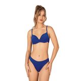 Endeep Kadın Düğüm Detaylı Destekli Mavi Bikini Takımı