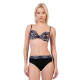 Endeep Kadın Geometrik Dokulu Desenli Balenli Destekli Bikini Takımı