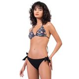 Endeep Kadın Geometrik Dokulu Desenli Üçgen Bikini Takımı