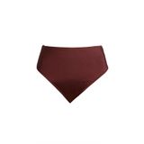 Endeep Kadın Hipster Yüksek Bel Bordo Bikini Altı