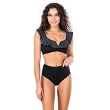 Endeep Kadın Puantiye Detaylı Volanlı Bikini Takımı