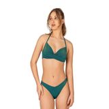 Endeep Kadın Yarım Dolgulu V Alt Detaylı Simli Bikini Takımı