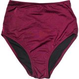 Endeep Kadın Yüksek Bel Bordo Bikini Altı - 40