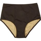 Endeep Kadın Yüksek Bel Toparlayıcı Kahverengi Bikini Altı - 40