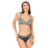 Endeep Kadın Zigzag Desenli Bağlama Detaylı Toparlayıcı Bikini Takımı