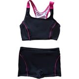 Endeep Kız Çocuk Şortlu Siyah Yüzücü Bikini Takımı - 13 - 14 Yaş