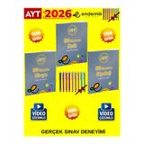 Endemik 2026 Ayt Fizik 30-Kimya 30-Biyoloji 30 Sayısal Deneme Seti(3 Kitap)+Tablet Kalem