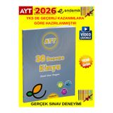 Endemik 2026 Ayt Kimya 30 Lu Video Çözümlü Deneme+Tablet Kalem(Gerçek Sınav)