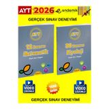 Endemik 2026 Ayt Matematik 12-Biyoloji 30 Sayısal Deneme Seti(2 Kitap)+Android Kalem