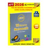 Endemik 2026 Ayt Matematik 12 Li Video Çözümlü Deneme+Android Kalem(Gerçek Sınav)