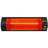 Ender Ds 1500 1500 Watt Dış Mekan Infrared Isıtıcı Siyah