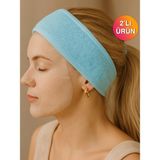 Ender Home CottonVerse 2'li Havlu Saç Bandı – %100 Pamuk ve Süper Emici - Standart - Yeşil