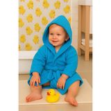 Ender Home CottonVerse Bebek & Çocuk Kapşonlu Bornoz – %100 Pamuk, Unisex - 0 - 2 Yaş - Turkuaz