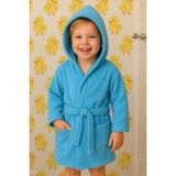 Ender Home CottonVerse Bebek & Çocuk Kapşonlu Bornoz – %100 Pamuk, Unisex - 5 - 6 Yaş - Mavi