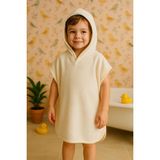 Ender Home CottonVerse Havlu Panço – %100 Pamuk Kapüşonlu - Ekru - 0 - 2 Yaş