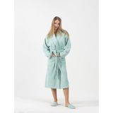 Ender Home CottonVerse Şalyaka Bornoz – %100 Pamuk, Unisex - L - XL - Yeşil