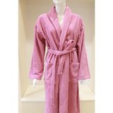 Ender Home CottonVerse Şalyaka Bornoz – %100 Pamuk, Unisex - S - M - Pembe