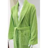 Ender Home CottonVerse Şalyaka Bornoz – %100 Pamuk, Unisex - S - M - Yeşil