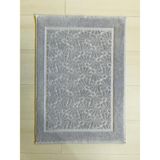 Ender Home Deniz Kabuğu Desenli Havlu Banyo Paspası – 50x70 cm - Açık Gri