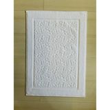 Ender Home Deniz Kabuğu Desenli Havlu Banyo Paspası – 50x70 cm - Beyaz