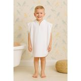 Ender Home DreamSoft Kapüşonlu Kadife Havlu Panço - Beyaz - 7 - 8 Yaş