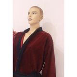 Ender Home DreamSoft Lüx Kimono Bornoz – %100 Pamuk , Kadife , Unisex - M - L - Siyah