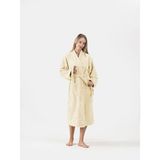 Ender Home DreamSoft Şalyaka Bornoz – Kadife, Unisex - L - XL - Krem