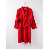 Ender Home Kimono Bornoz %100 Pamuk Unisex - L - XL - Kırmızı