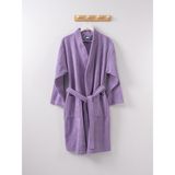 Ender Home Kimono Bornoz %100 Pamuk Unisex - S - M - Lila