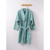 Ender Home Kimono Bornoz %100 Pamuk Unisex - S - M - Yeşil