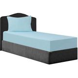 Ender Home Softloom Tek Kişilik Pamuklu Penye Çarşaf – %100 Pamuklu - 100 x 200 cm - Mint