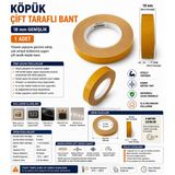 Ender Köpük Çift Taraflı Bant 18MM 8mt (Genişlik 1.8cm / Uzunluk 800CM 8 Metre)