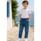 ENDİ&Cİ Erkek Çocuk Şardonlu Denim Pantolon
