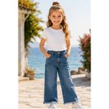 ENDİ&Cİ Kız Çocuk Rahat Kalıp Püskül Paça Kot Pantolon