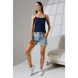 Endies Lastik Ip Askılı Atlet 21563 Lacivert - XL