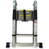 Endokon 220 + 220 Cm. - 7+7 Basamaklı Teleskopik Çelik Merdiven