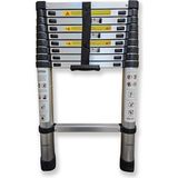 Endokon 290 cm. - 10 Basamaklı Teleskobik / Teleskopik Alüminyum Merdiven - Uzayan Merdiven