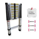 Endokon 410 Cm. - 14 Basamaklı Teleskopik Alüminyum Merdiven - I Tipi Uzayan Merdiven