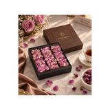 endorfia Single Modern Kutu Antep Fıstıklı & Gül Yapraklı Özel Tasarım Güllü Lokum Net 240gr
