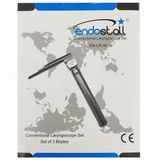 Endostall Laringoskop Set 3 Blade