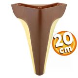 Endülüs Mobilya Kanepe Tv Ünitesi Konsol Koltuk Ayağı Kahverengi Ceviz Renk 20 Cm Ayak