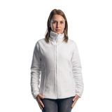 Endüstri Giyim Şensel, Kadın Polar Mont, Beyaz -99E310- Cepli,Fermuarlı,Outdoor Beyaz 3XL